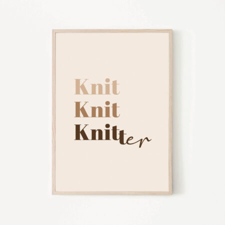 Plakat dziewiarski - Knit knit knitter - obrazek 5