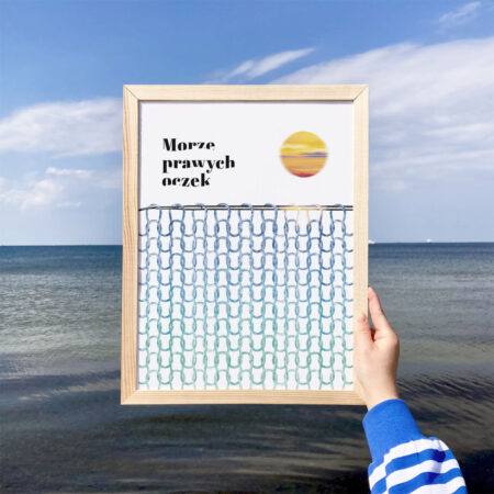 Plakat dziewiarski - Morze prawych oczek - obrazek 3